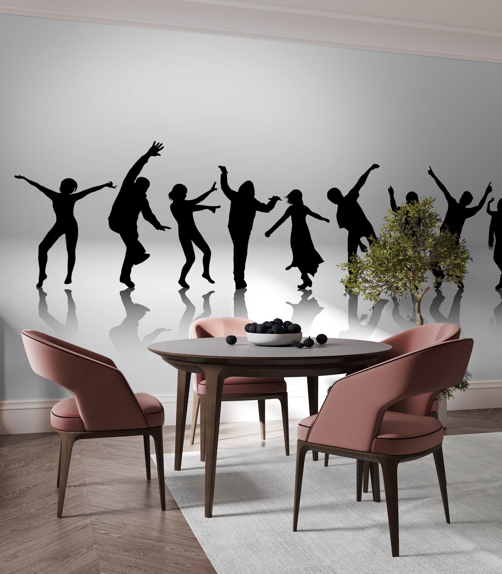 Papier peint circulation des personnes