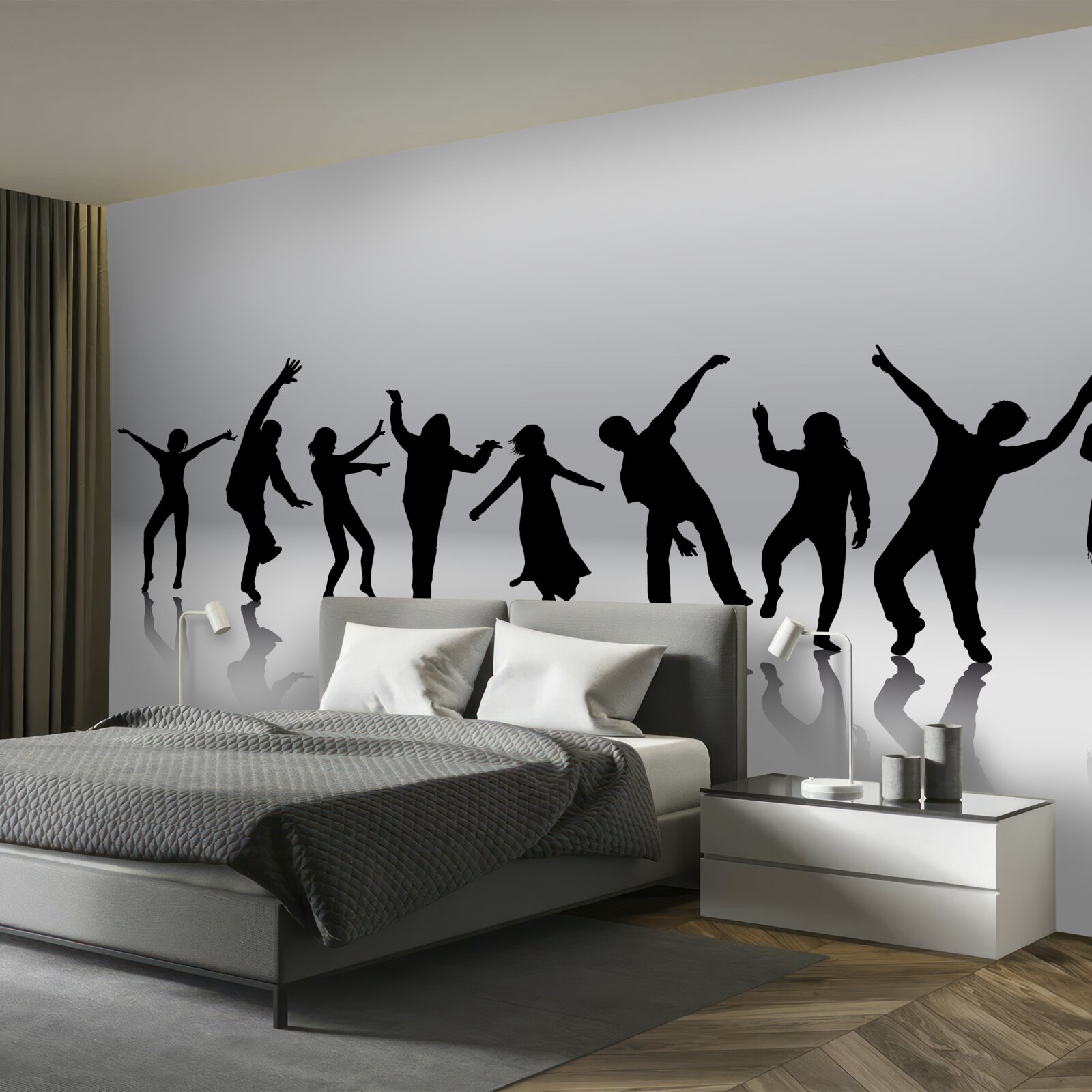 Papier peint circulation des personnes