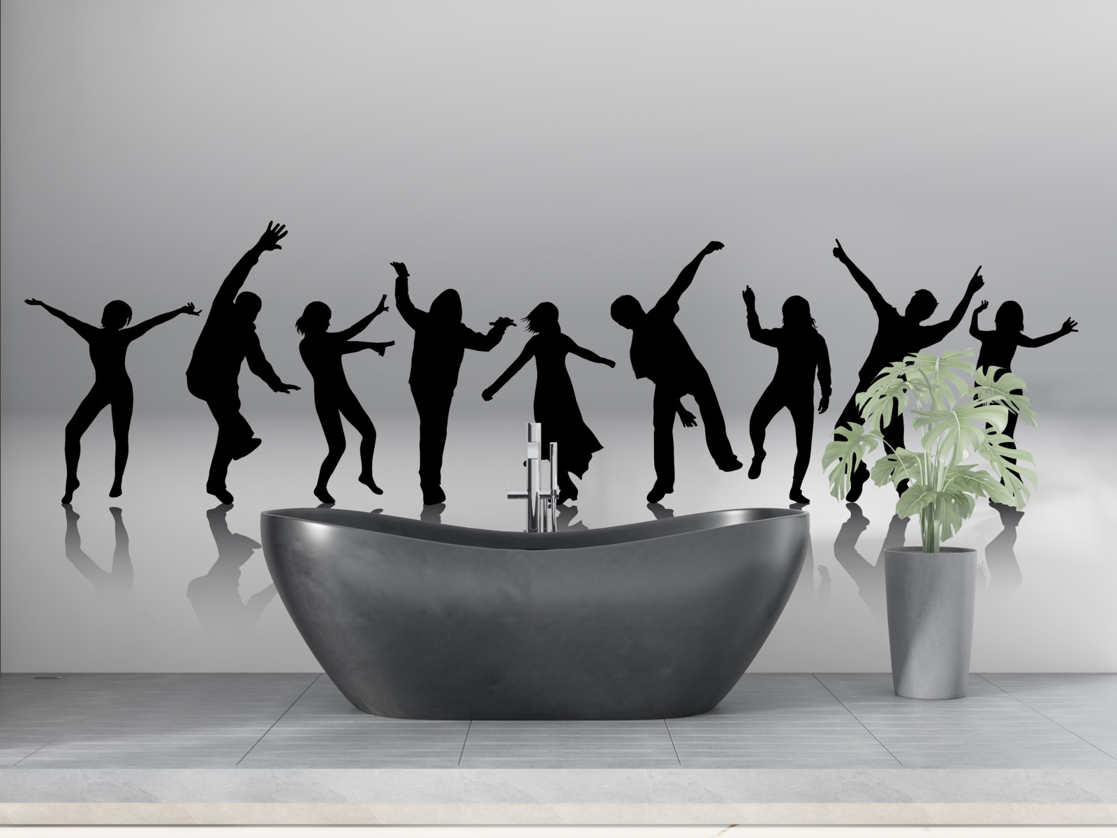 Papier peint circulation des personnes