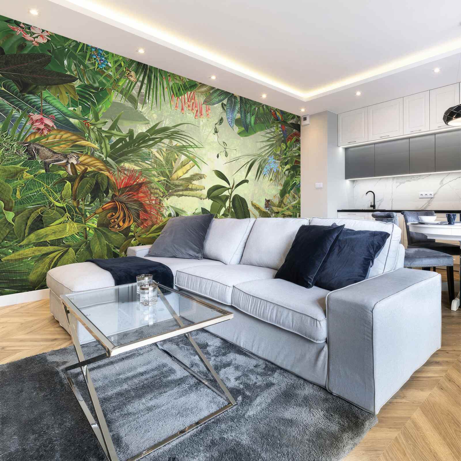 Papier peint végétation tropicale