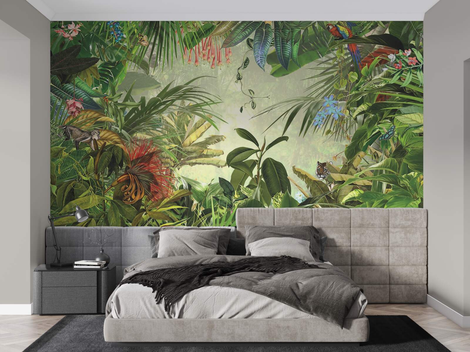 Papier peint végétation tropicale