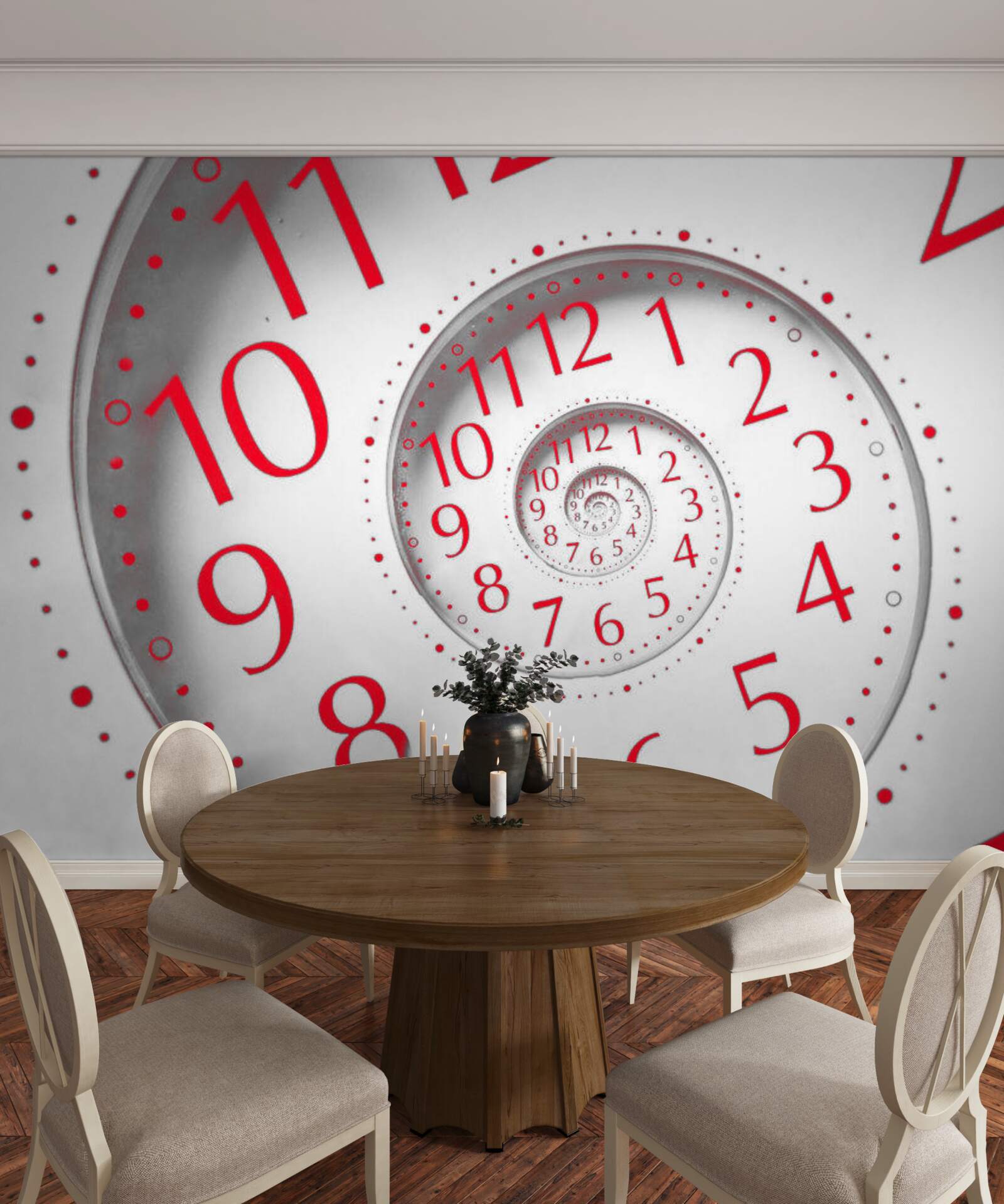 Papier peint continuité du temps