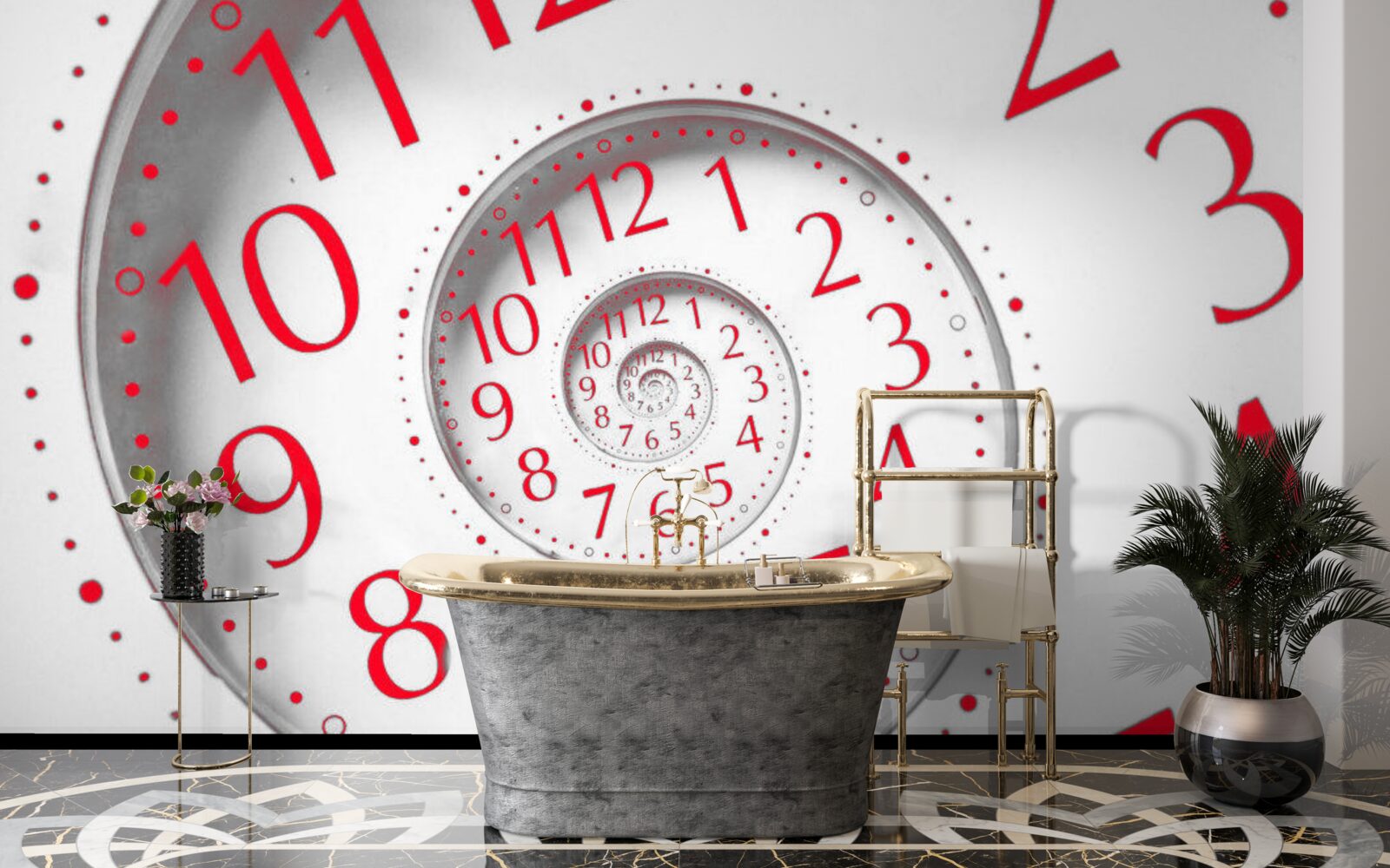 Papier peint continuité du temps