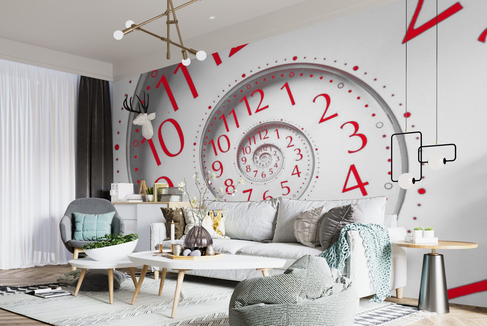 Papier peint continuité du temps