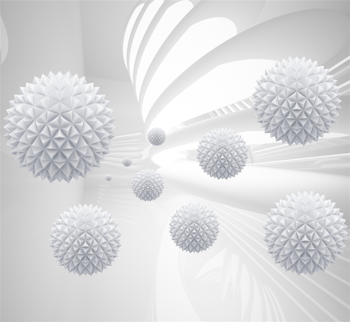 Papier peint composition des balles volantes