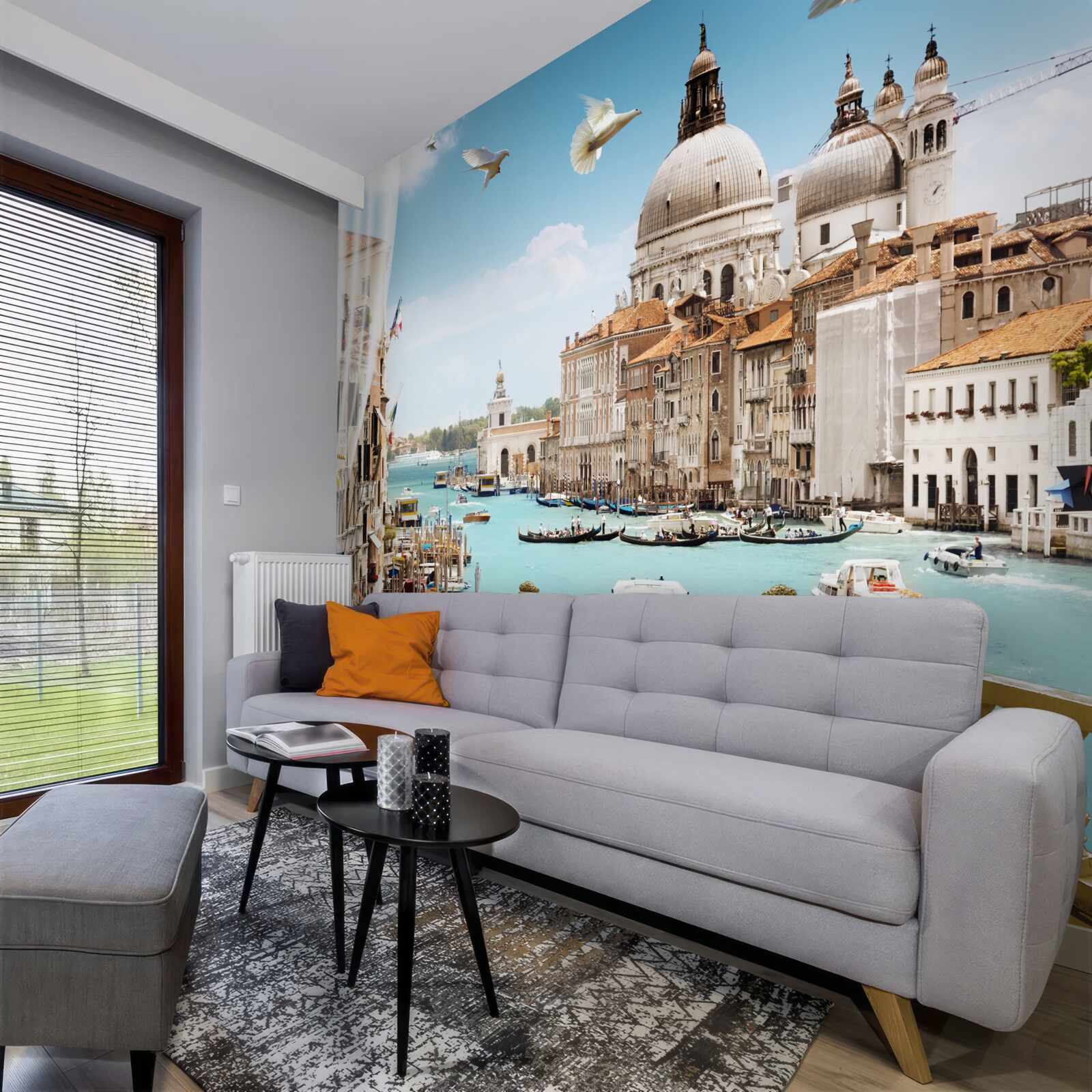 Papier peint vue de venise depuis le balcon