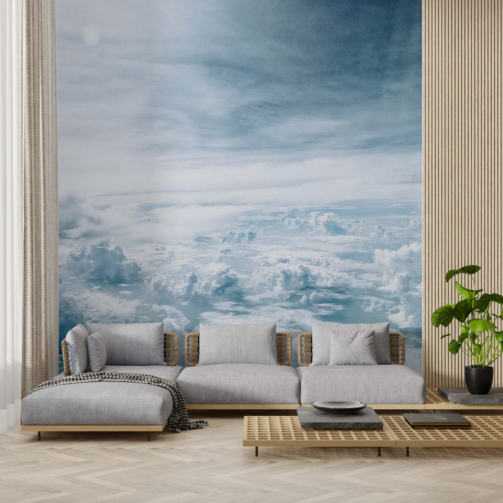 Papier peint nuages majestueux dans le ciel