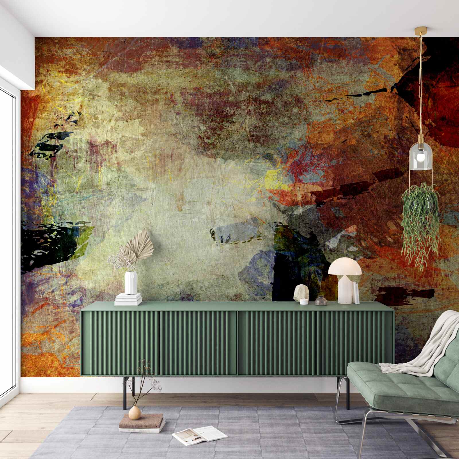 Papier peint couleurs d'automne sur fond clair