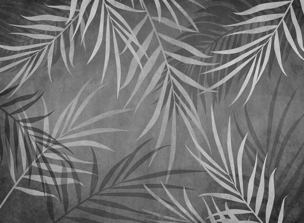 Papier peint fougère nocturne