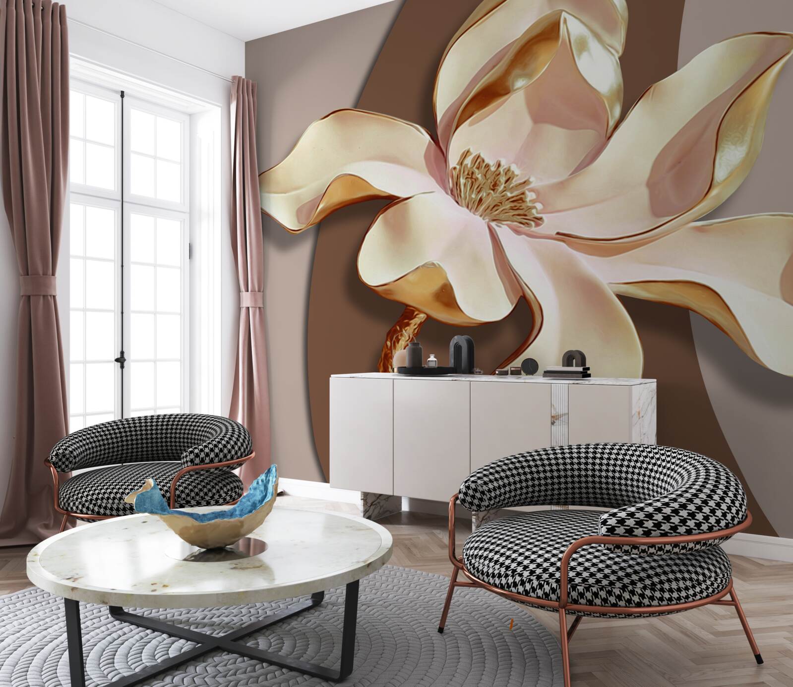 Papier peint Lys en céramique