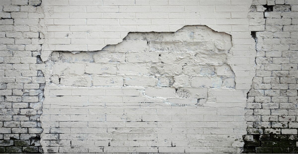 Papier peint mur de pierres grises et de briques