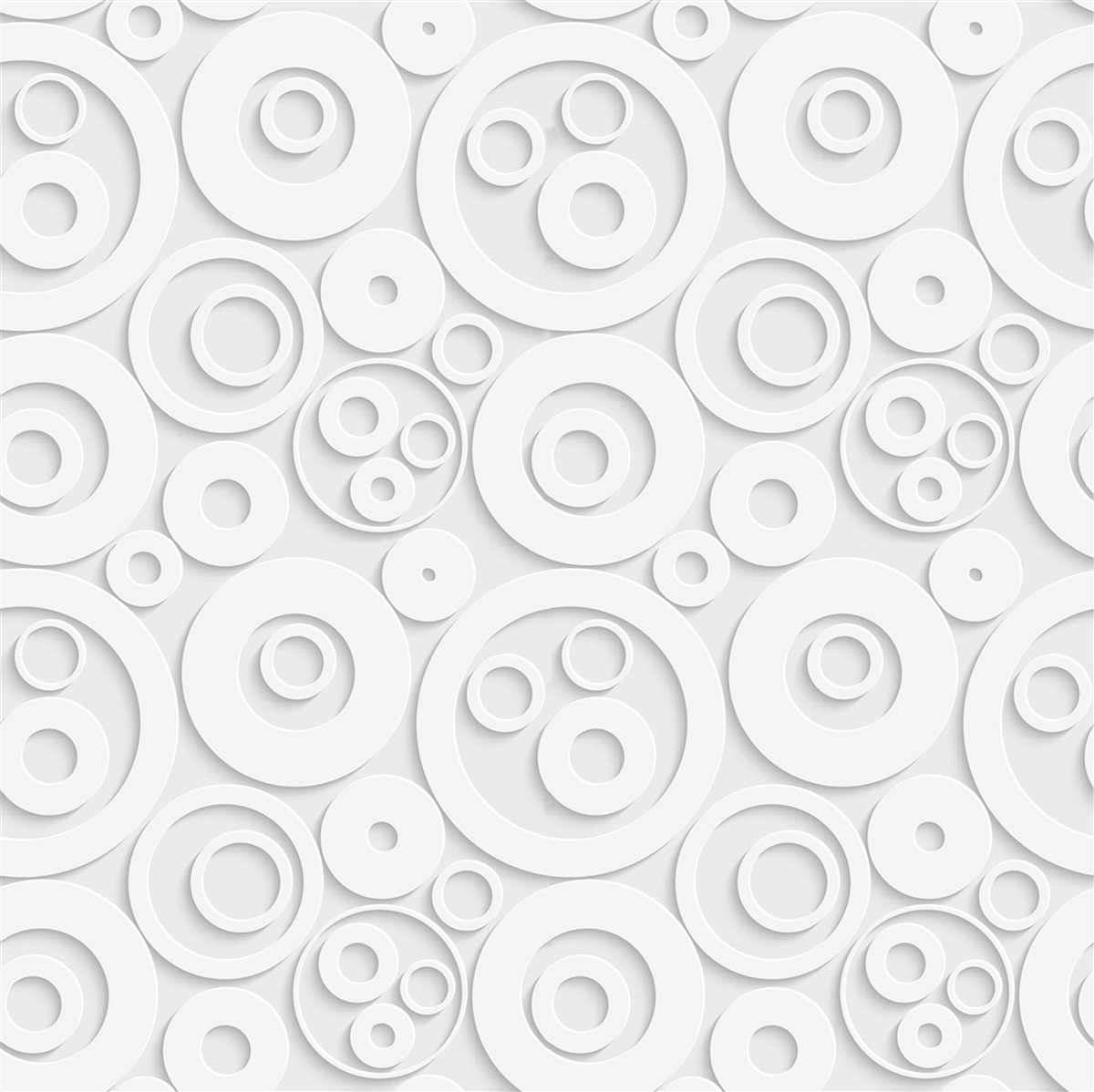 Papier peint cercles blancs sur fond clair