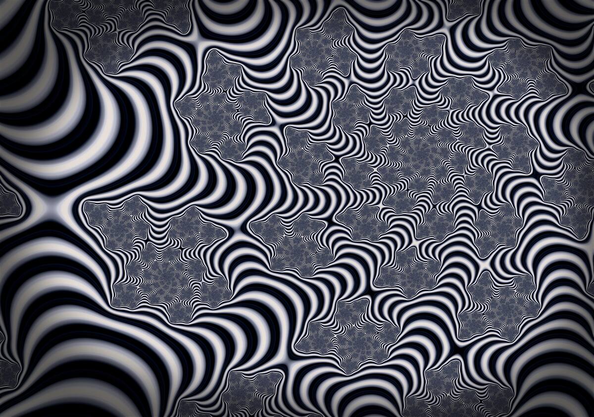 Papier peint tubes avec sangles s'étendant sur une certaine distance