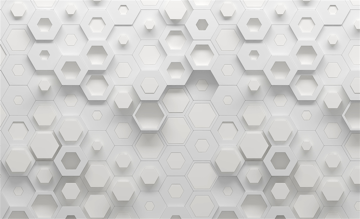 Papier peint abstraction en nid d'abeille