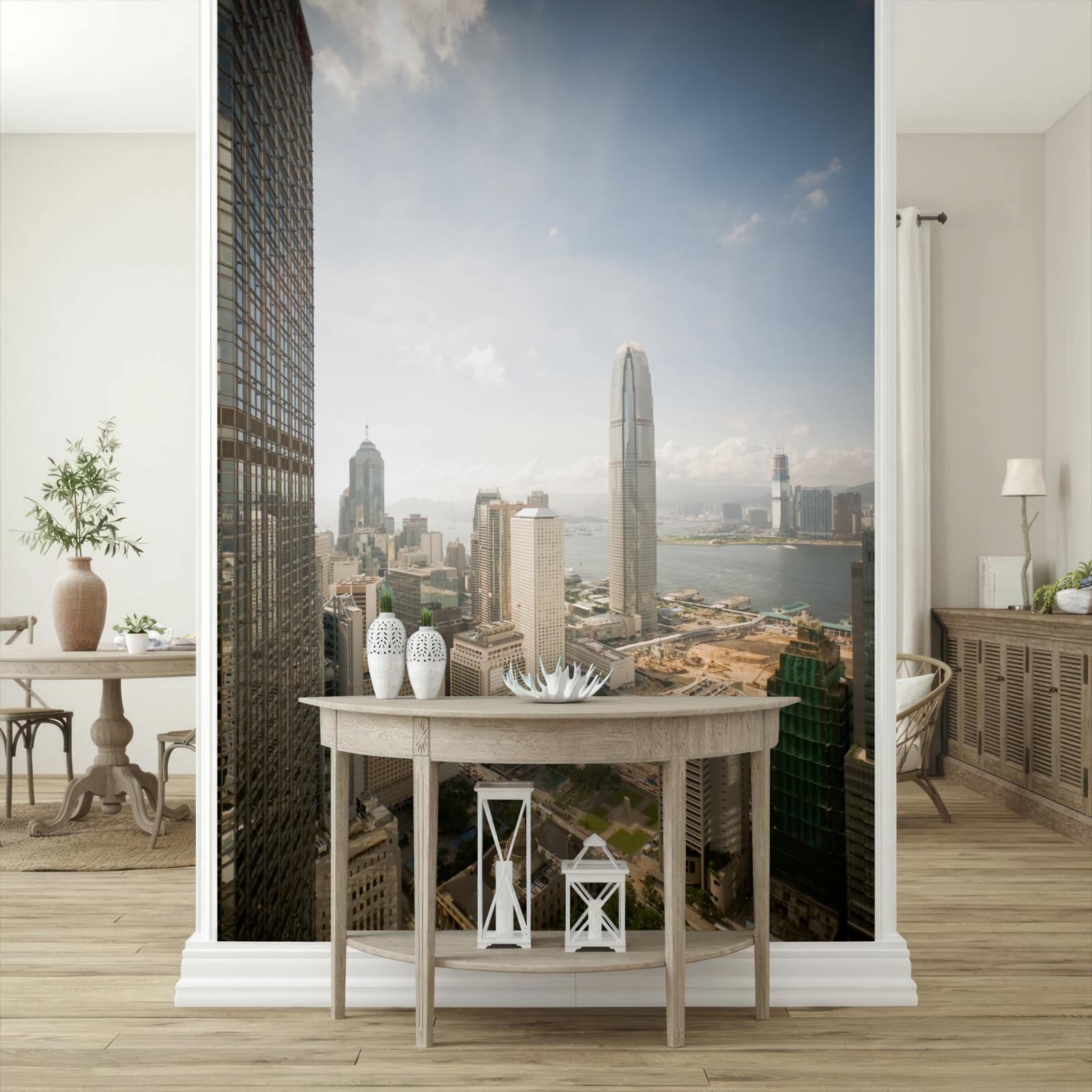 Papier peint une excellente vue d'ensemble de la ville moderne