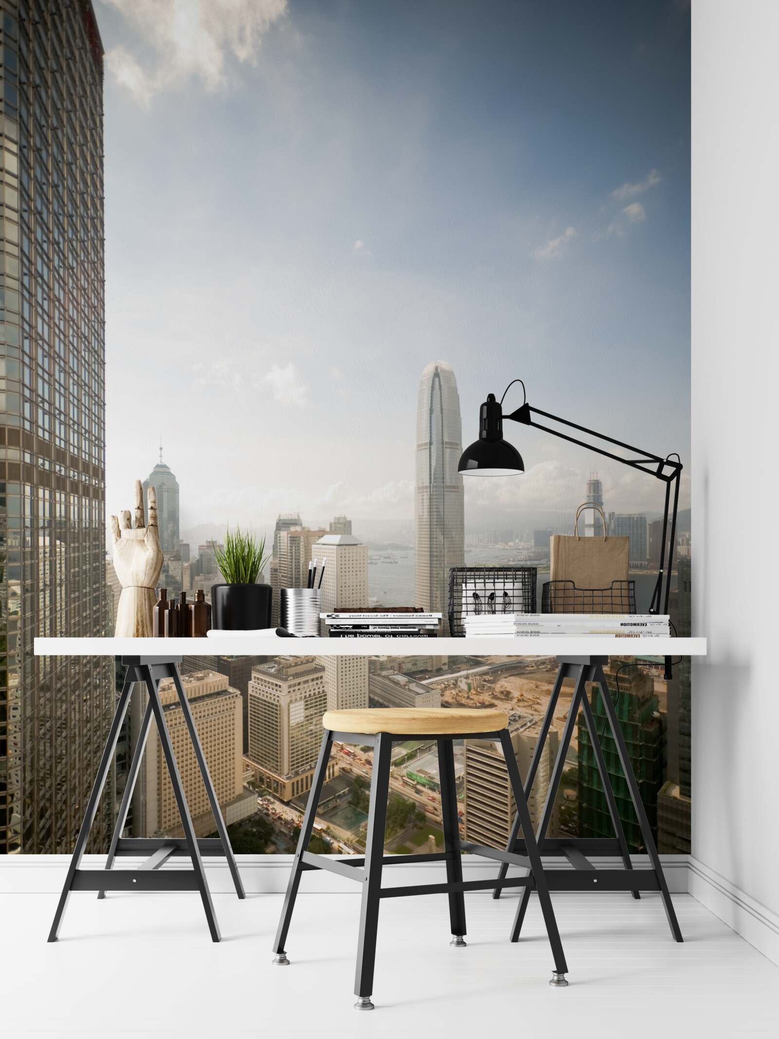 Papier peint une excellente vue d'ensemble de la ville moderne