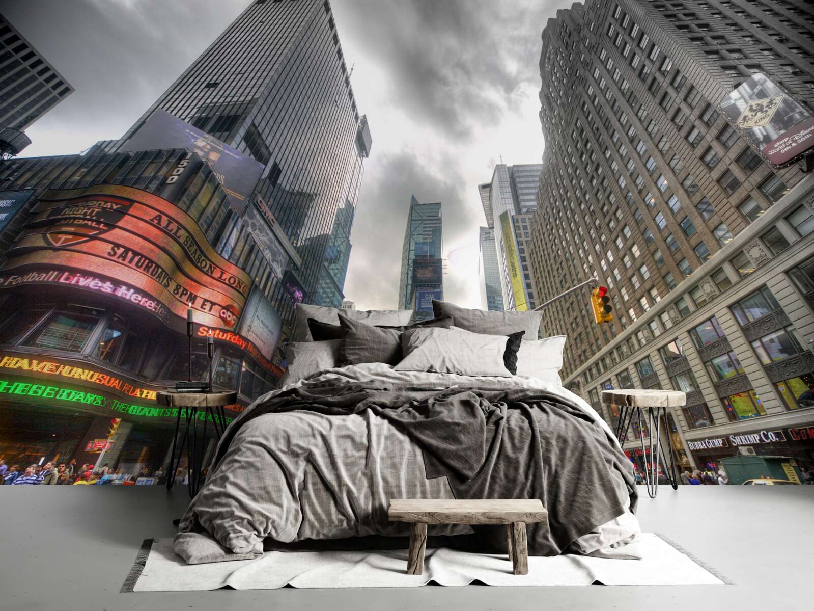 Papier peint la ville à la veille de la tempête