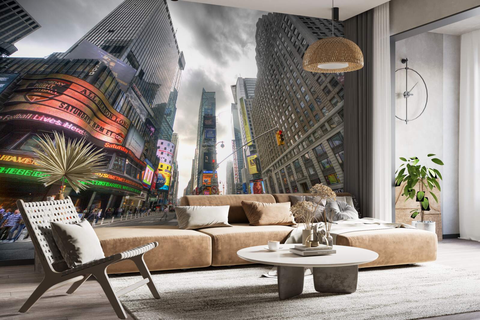 Papier peint la ville à la veille de la tempête