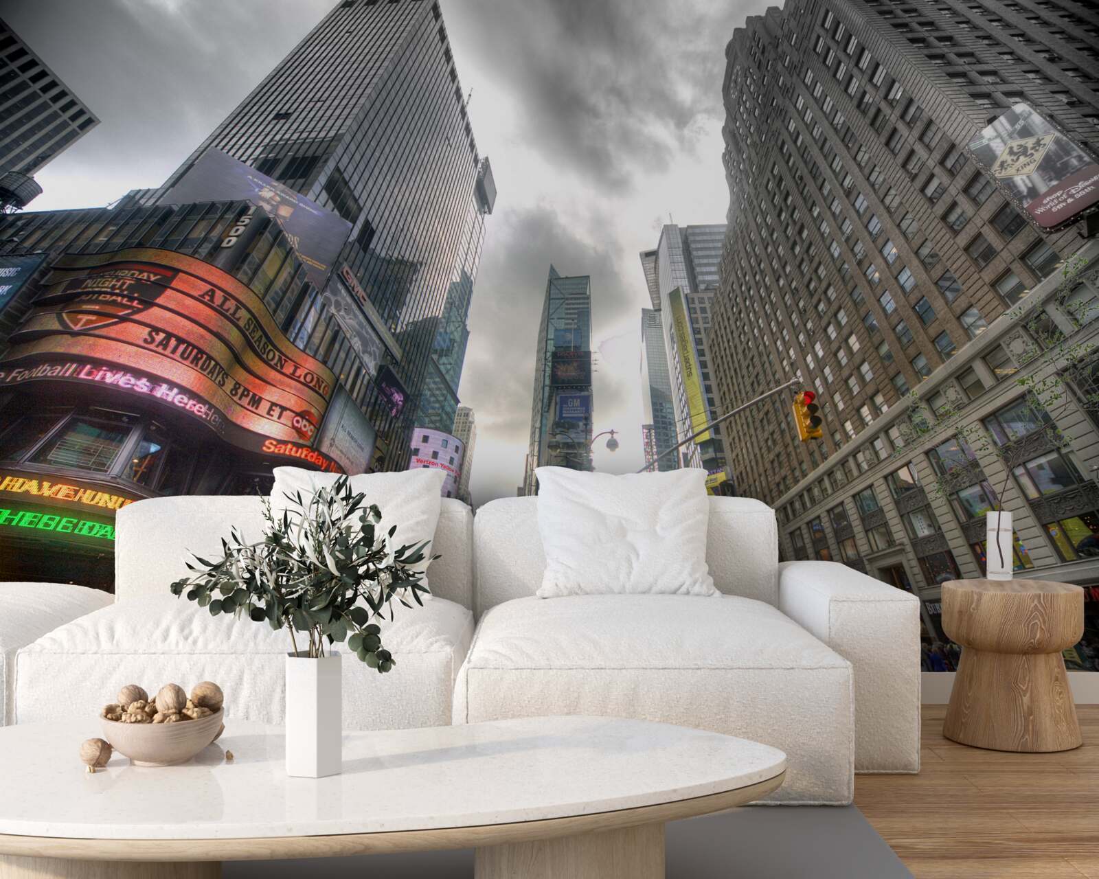 Papier peint la ville à la veille de la tempête