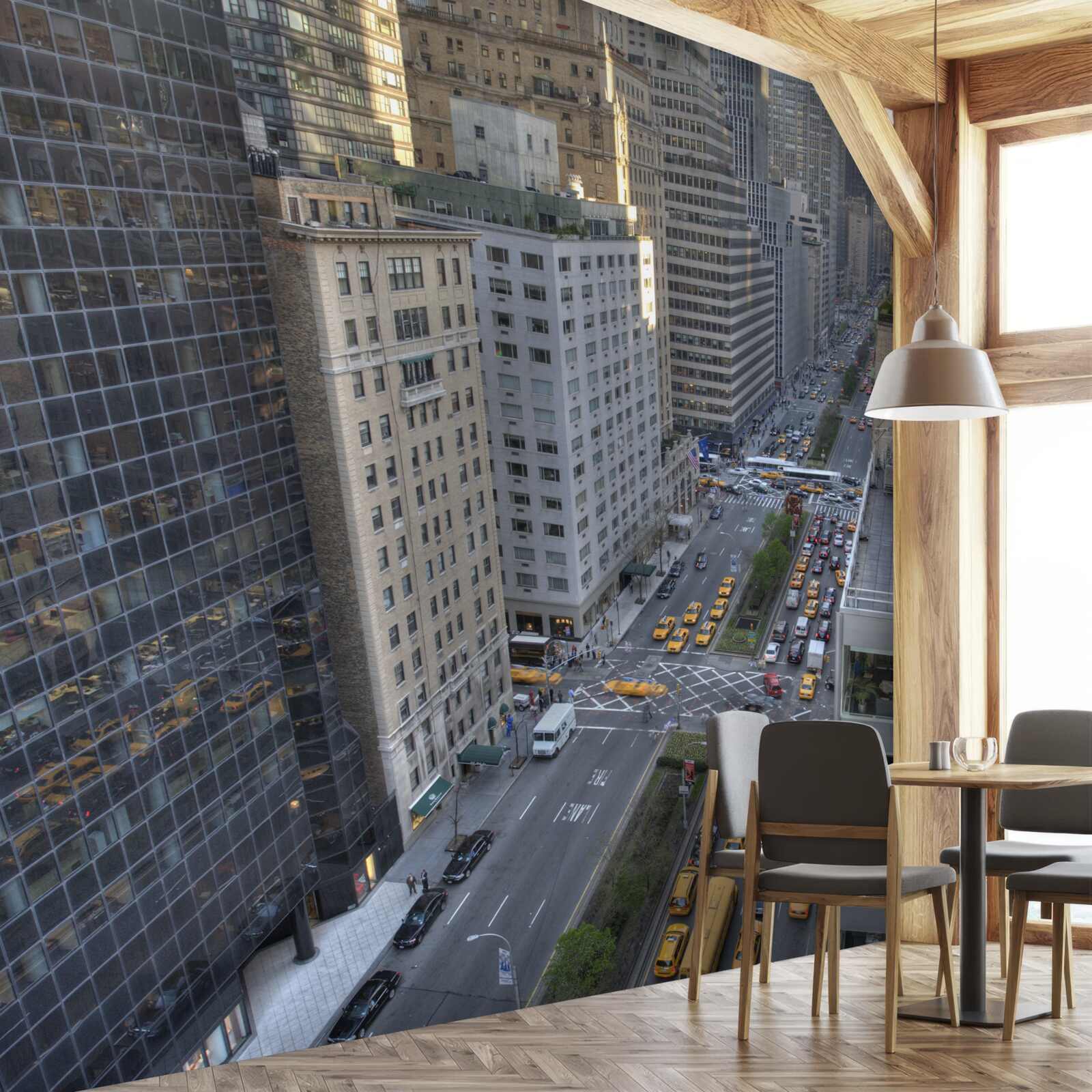 Papier peint vue de la ligne d'horizon avec la route