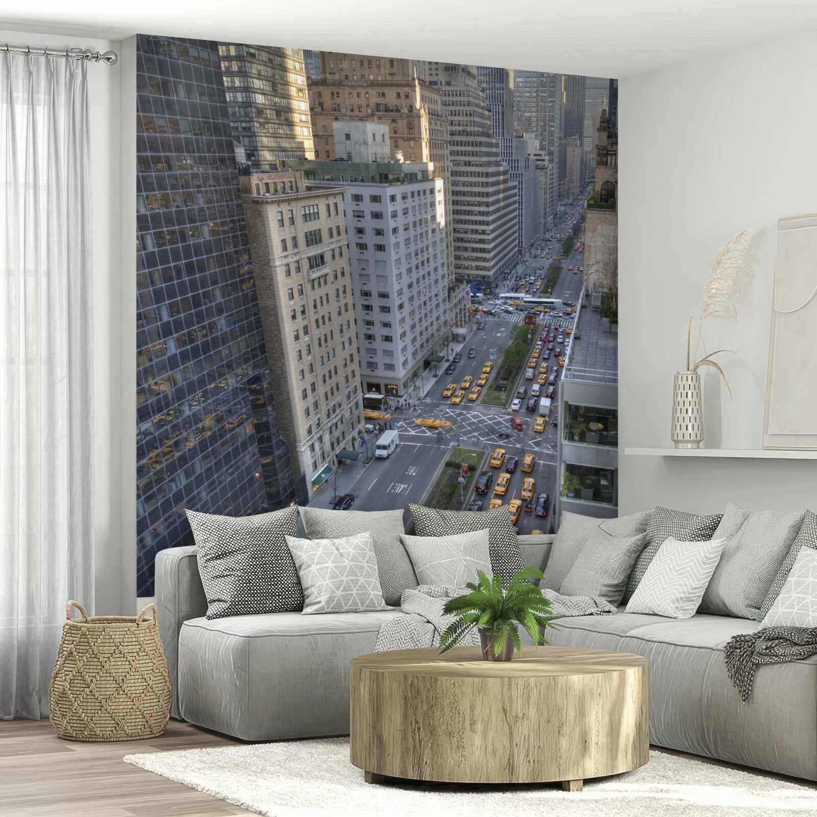 Papier peint vue de la ligne d'horizon avec la route