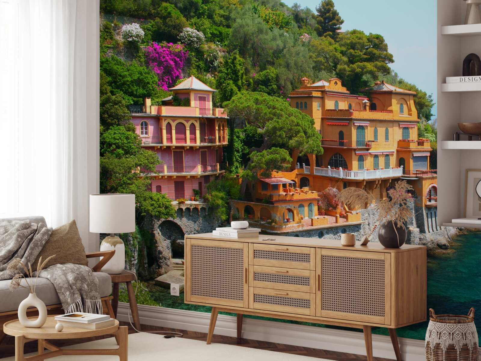 Papier peint Résidences tropicales au bord de l'eau