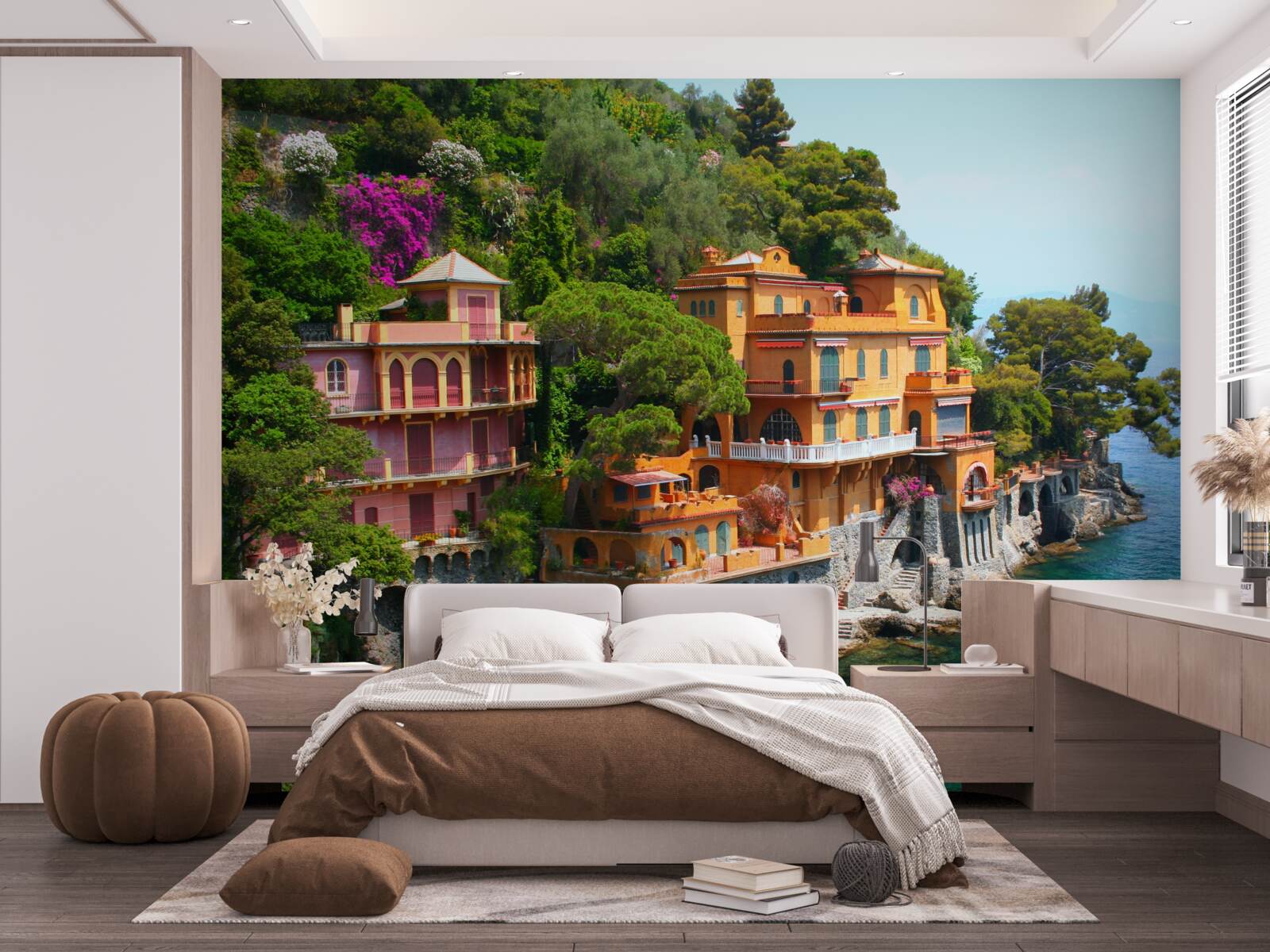 Papier peint Résidences tropicales au bord de l'eau