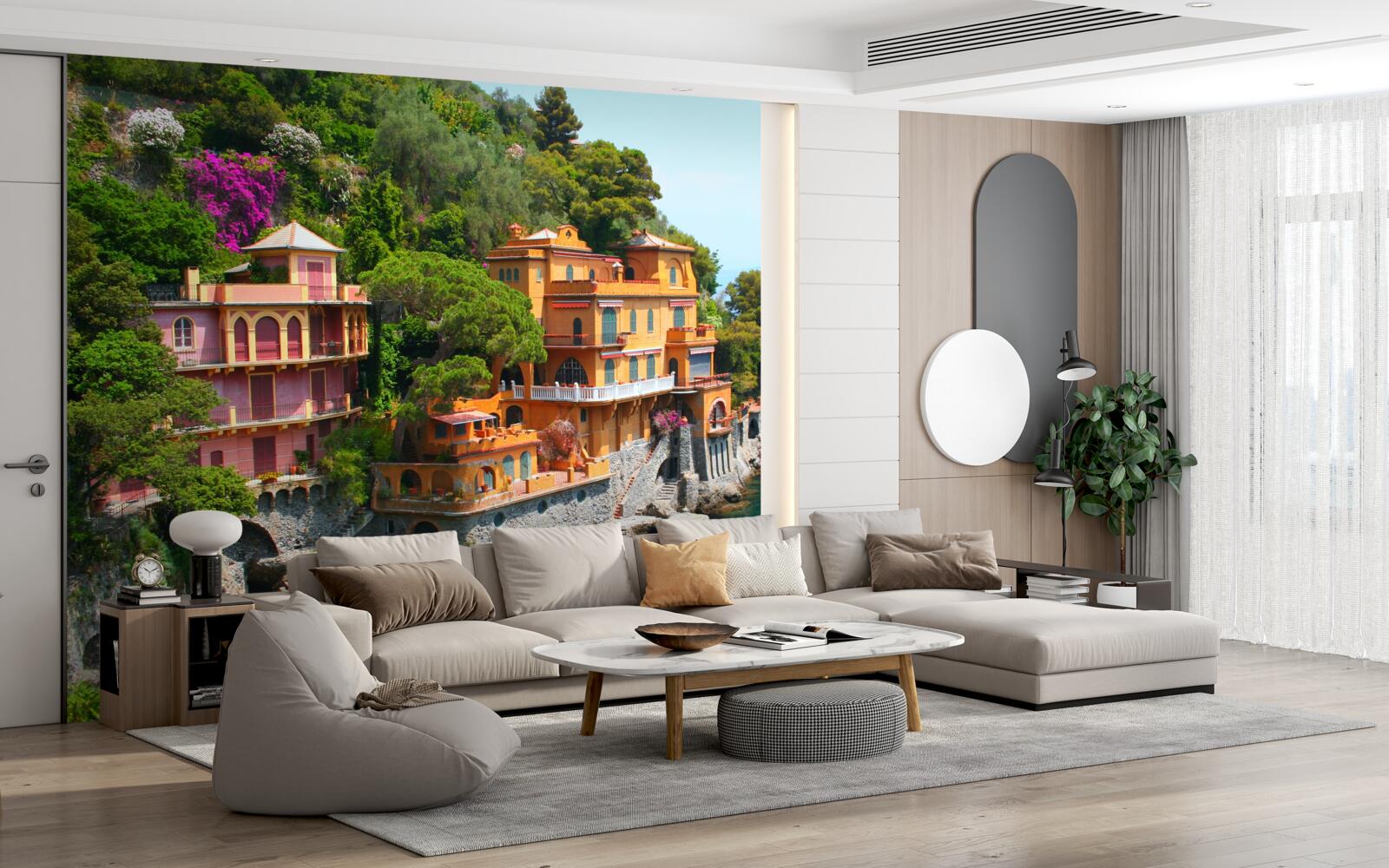 Papier peint Résidences tropicales au bord de l'eau