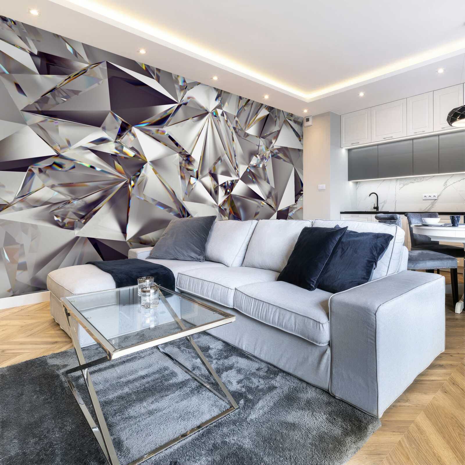 Papier peint abstraction à l'aide de formes géométriques