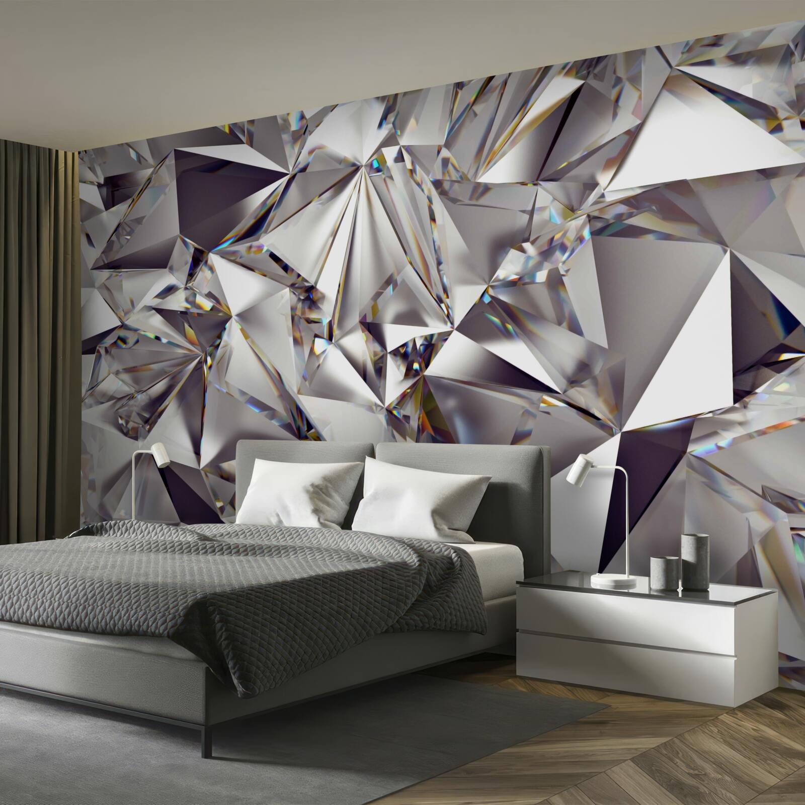 Papier peint abstraction à l'aide de formes géométriques