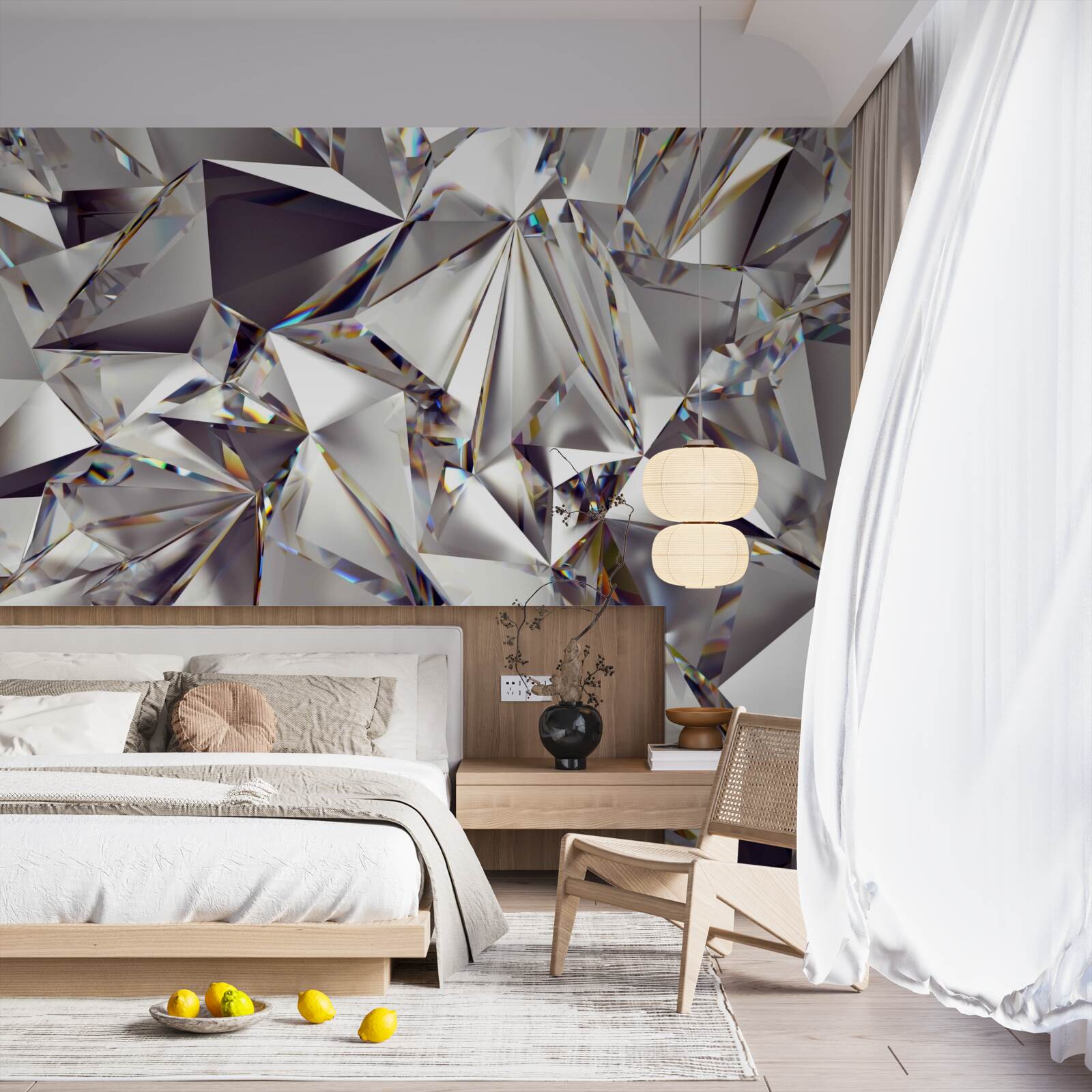 Papier peint abstraction à l'aide de formes géométriques