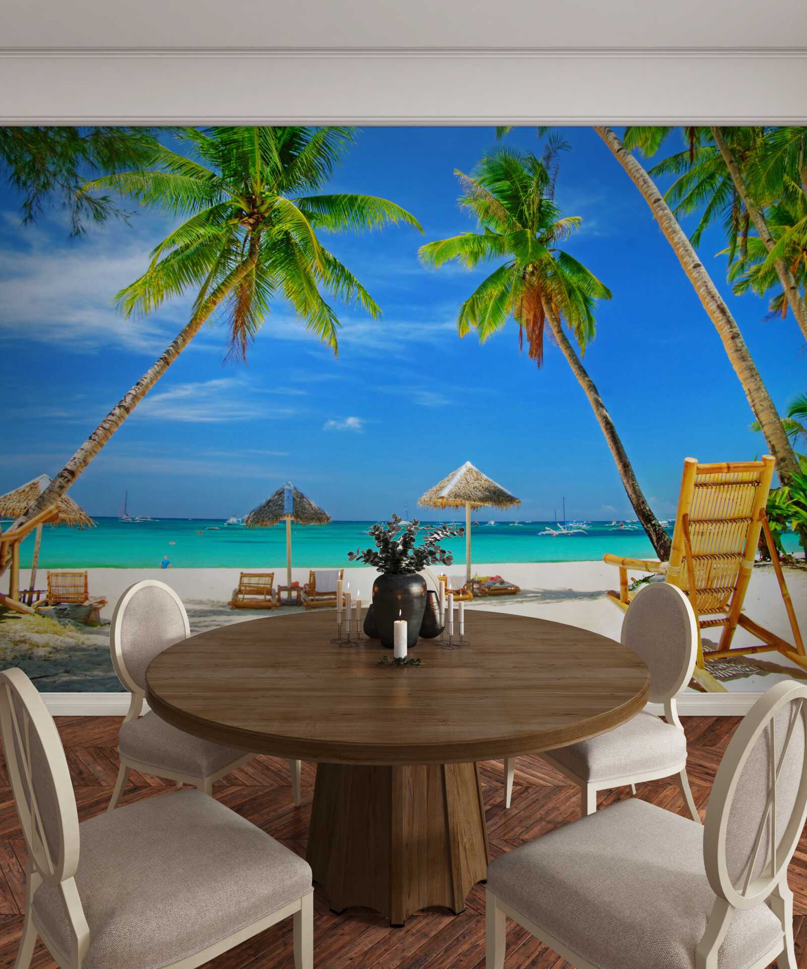 Papier peint un coin de paradis paisible au bord de la mer