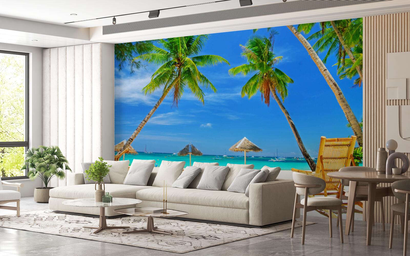 Papier peint un coin de paradis paisible au bord de la mer