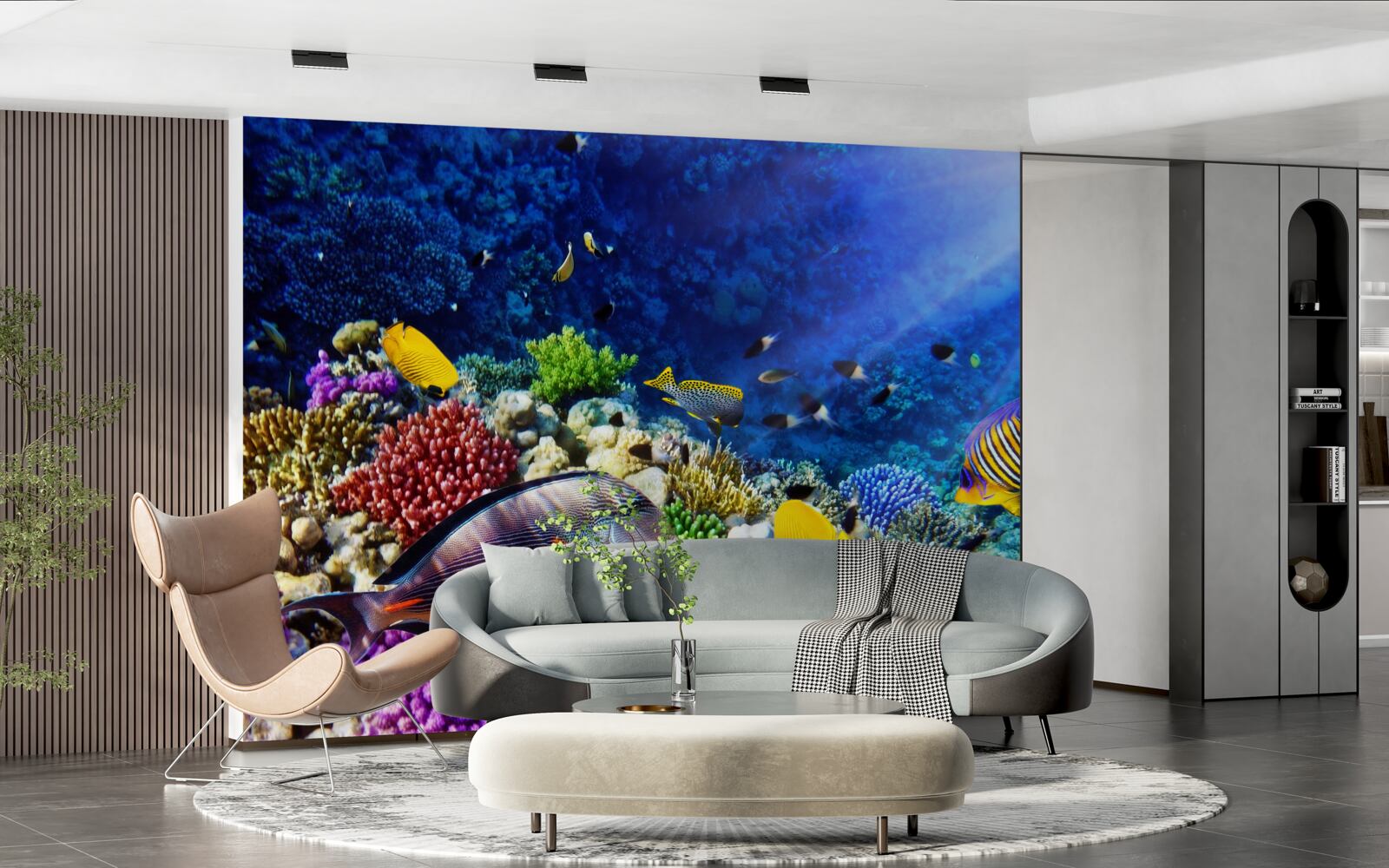 Papier peint créatures marines sous le soleil