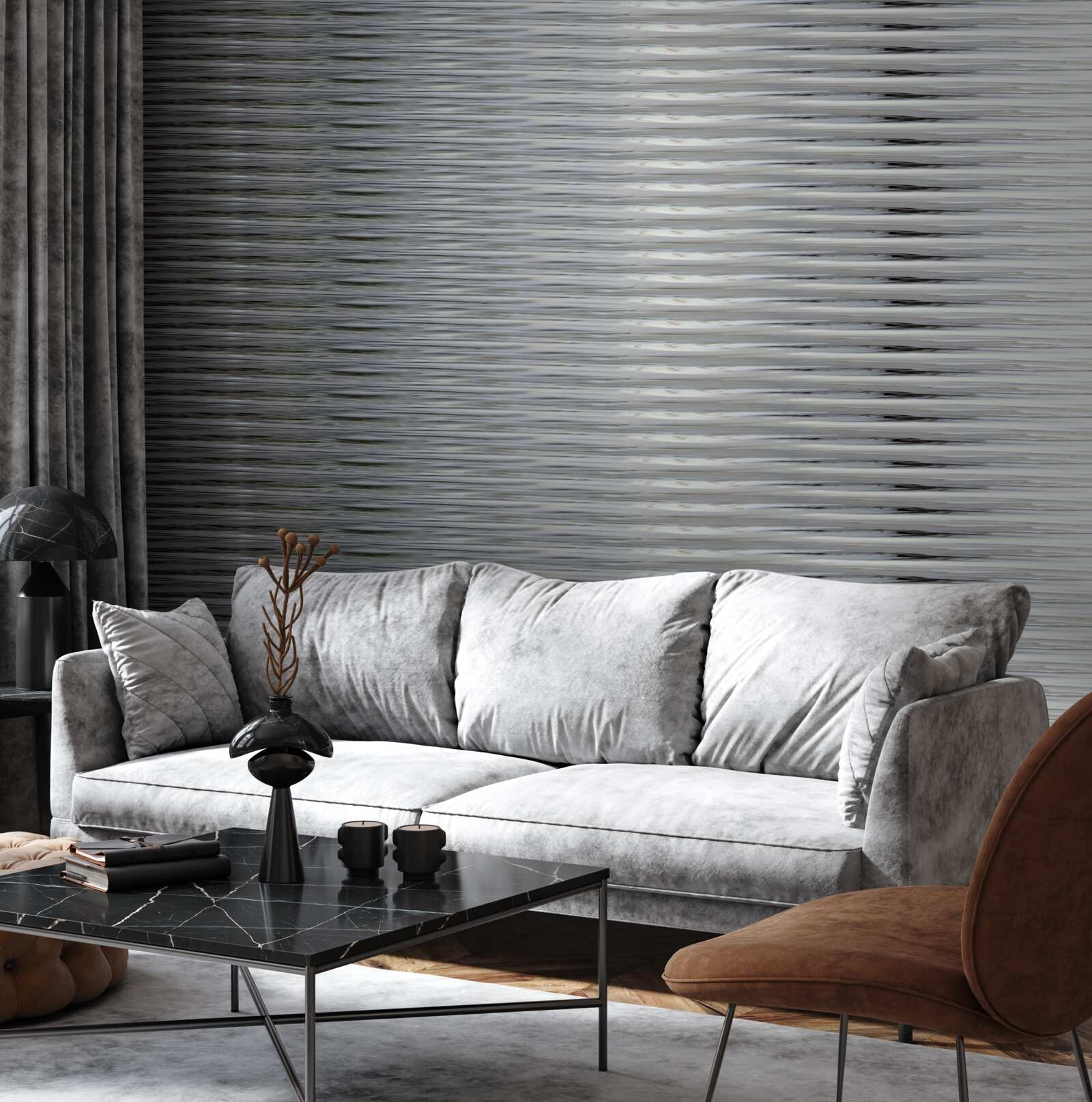 Papier peint dégradé de bandes horizontales