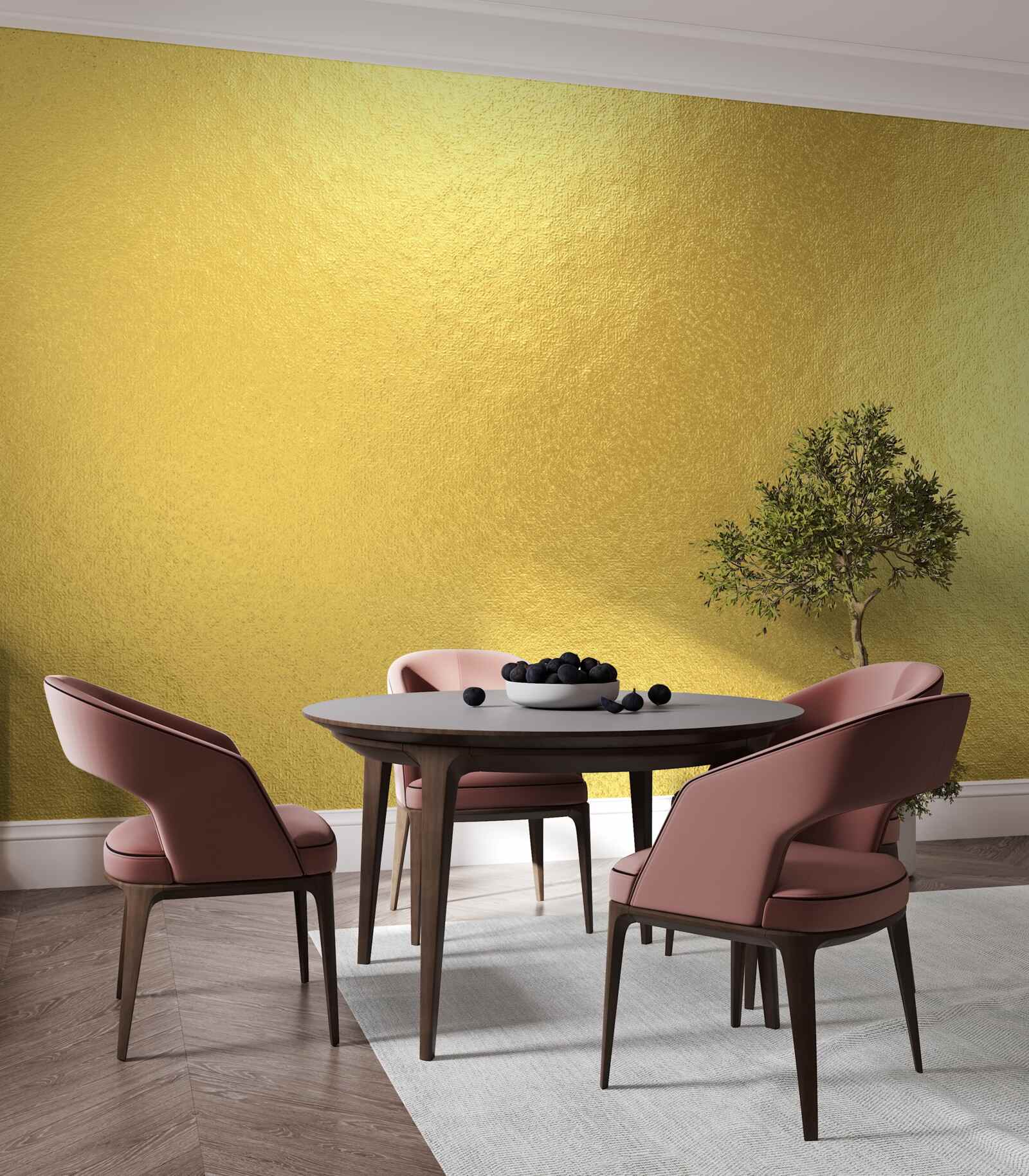 Papier peint le soleil par la fenêtre quand il pleut