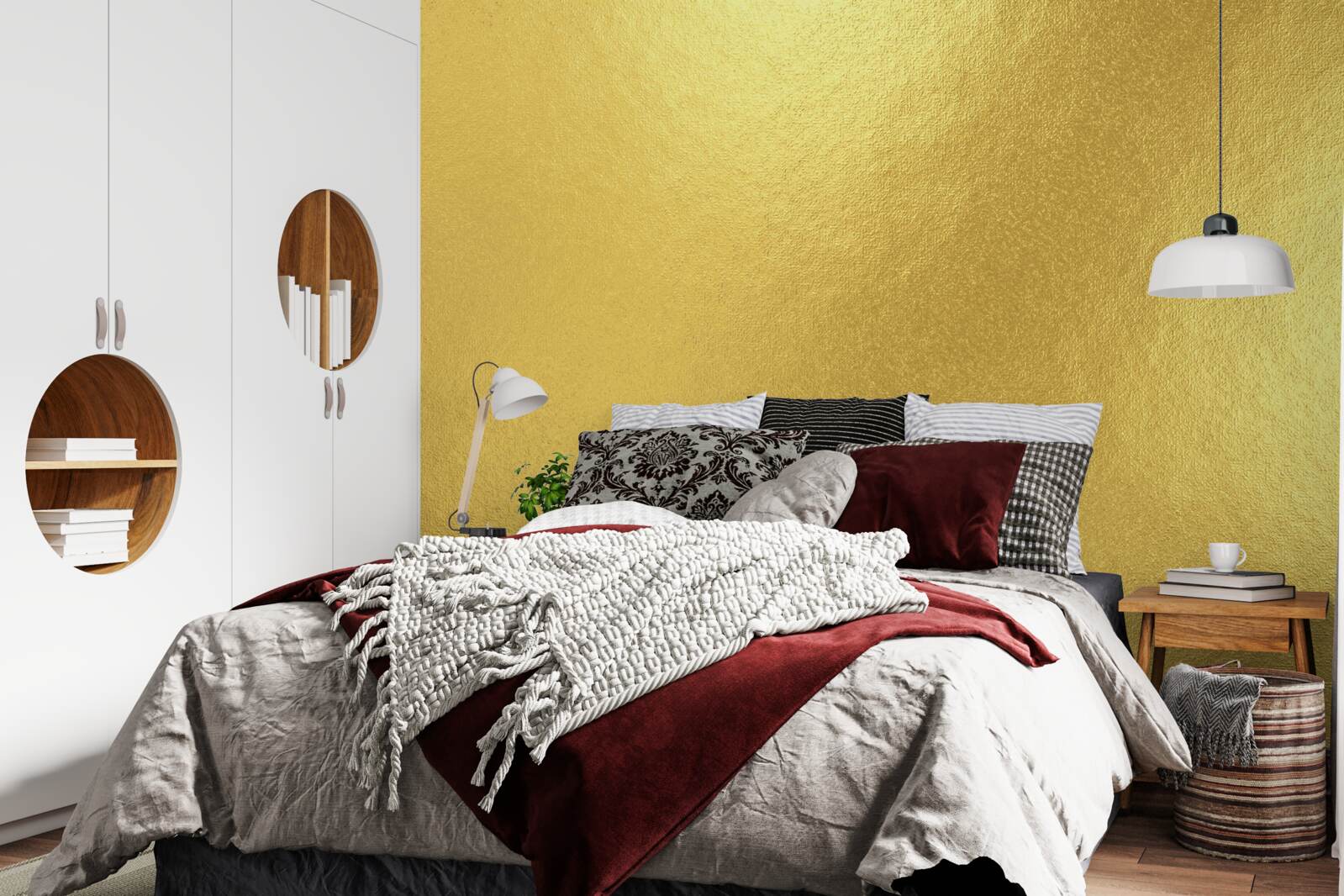 Papier peint le soleil par la fenêtre quand il pleut