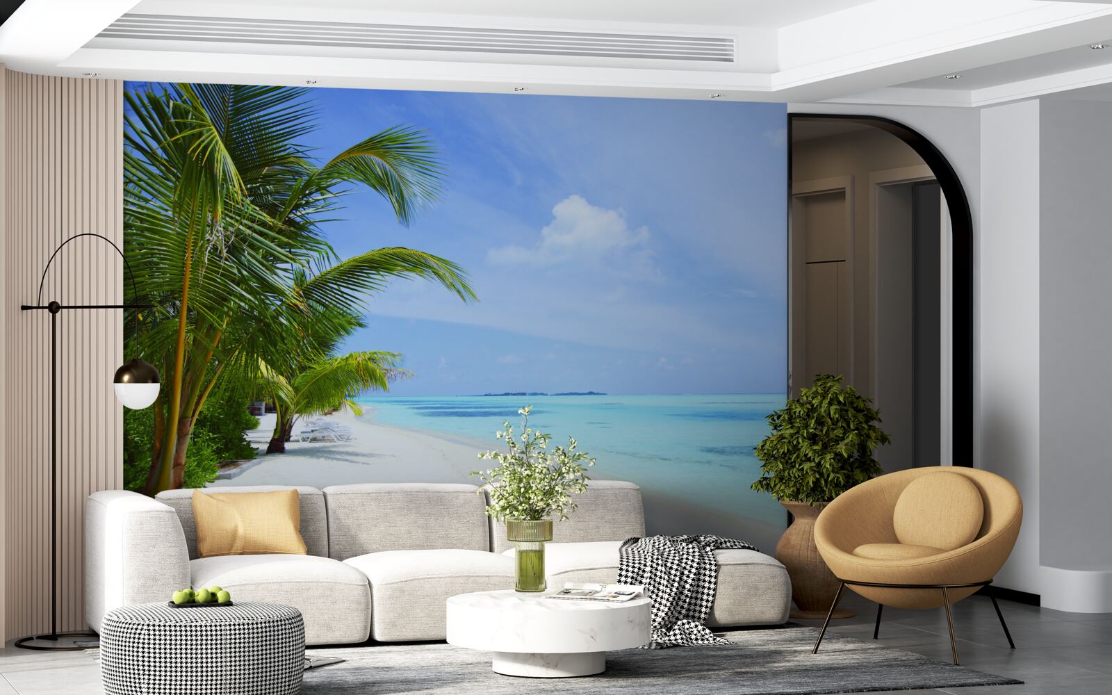 Papier peint les eaux turquoises des côtes tropicales