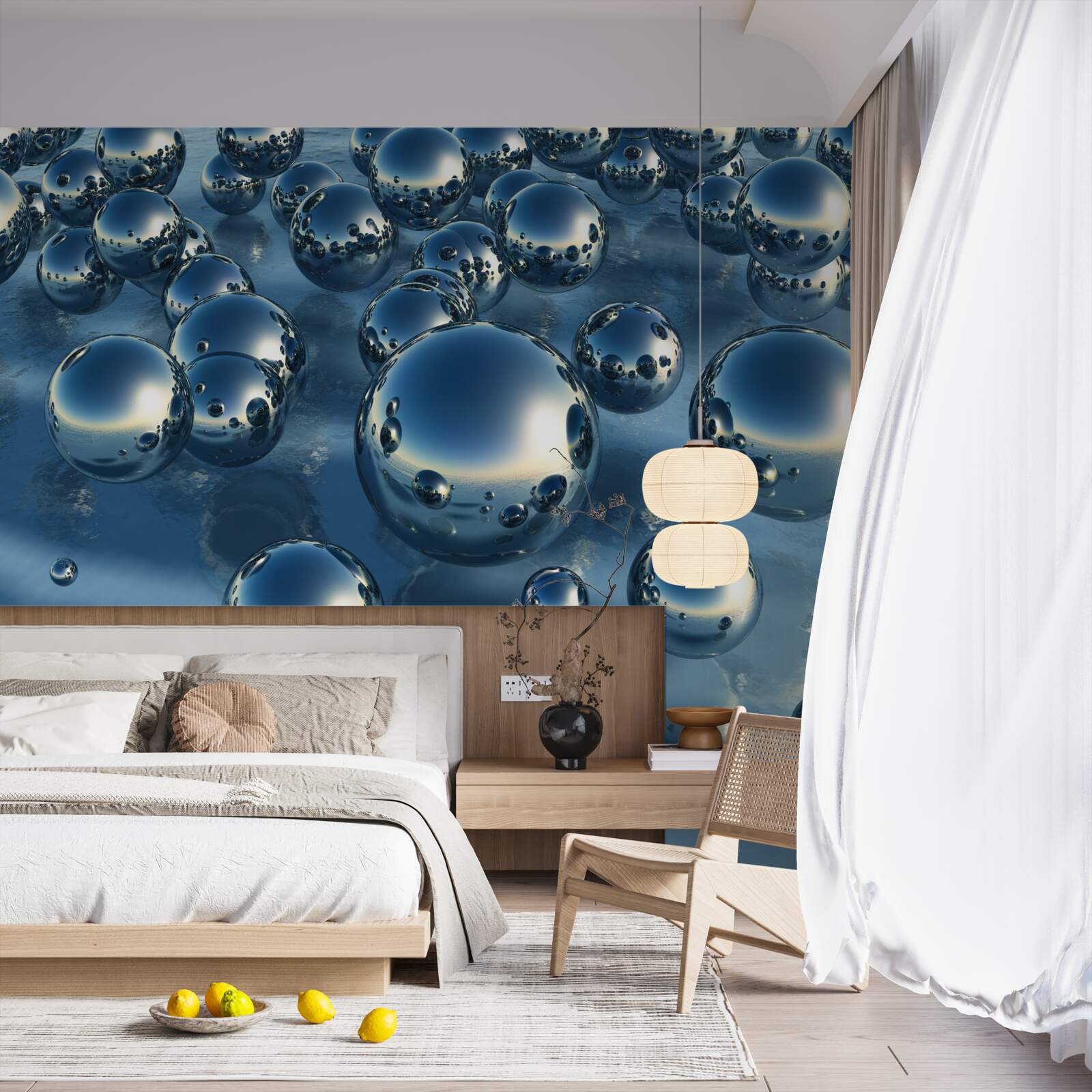 Papier peint abstraction de grosses gouttes de pluie