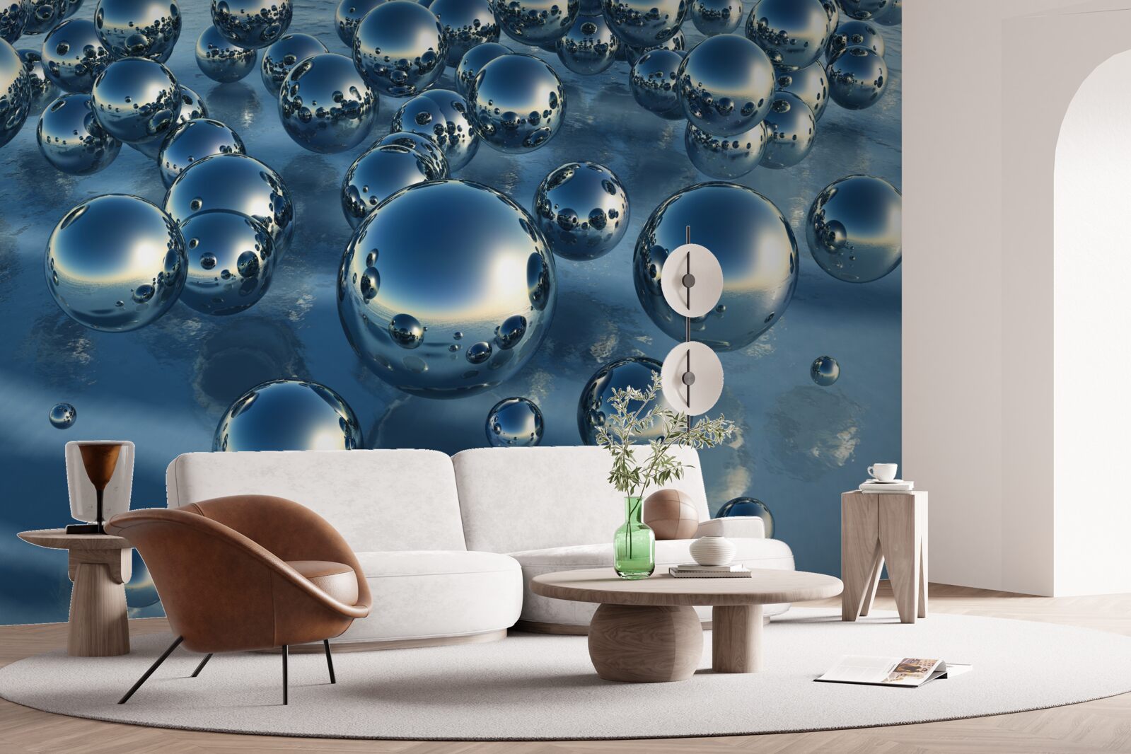 Papier peint abstraction de grosses gouttes de pluie