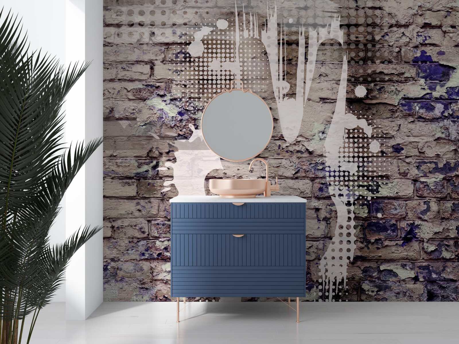 Papier peint l'ombre d'une main sur le mur