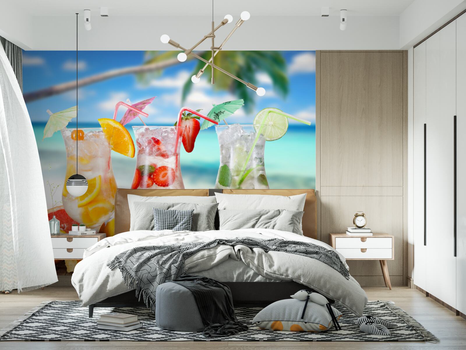 Papier peint boissons à base de fruits exotiques