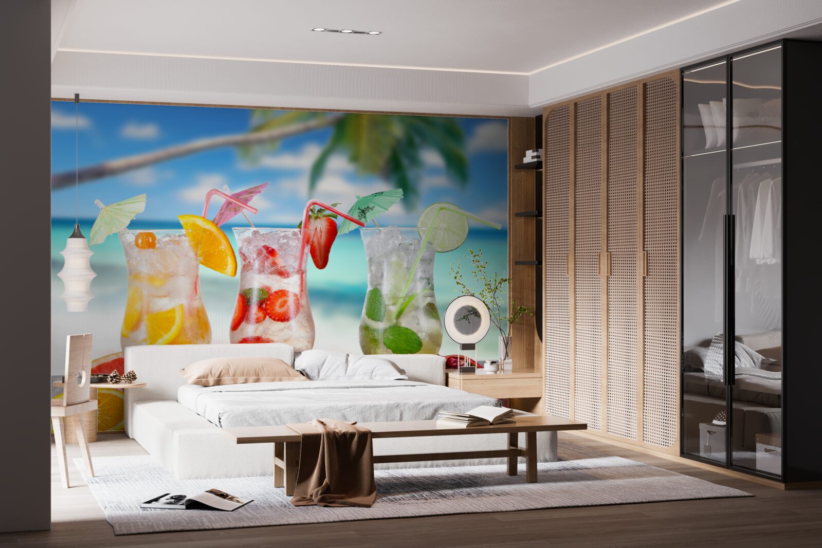 Papier peint boissons à base de fruits exotiques