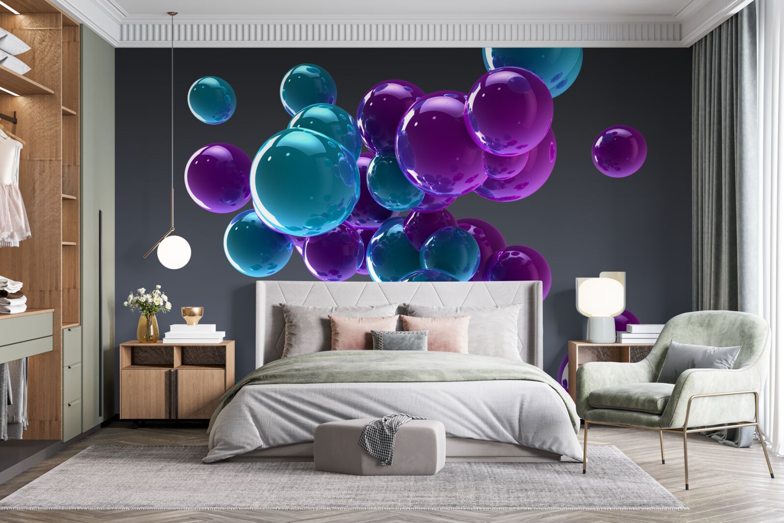 Papier peint gouttelettes d'eau en gros plan