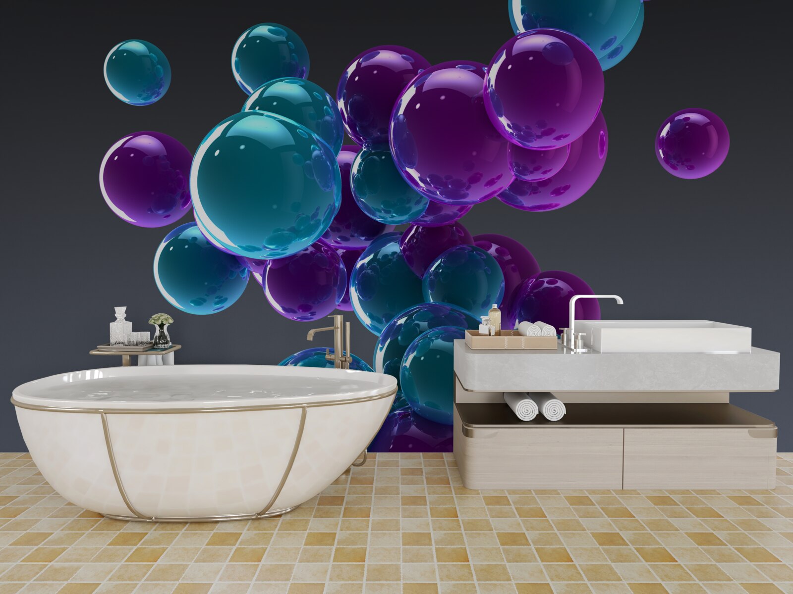 Papier peint gouttelettes d'eau en gros plan