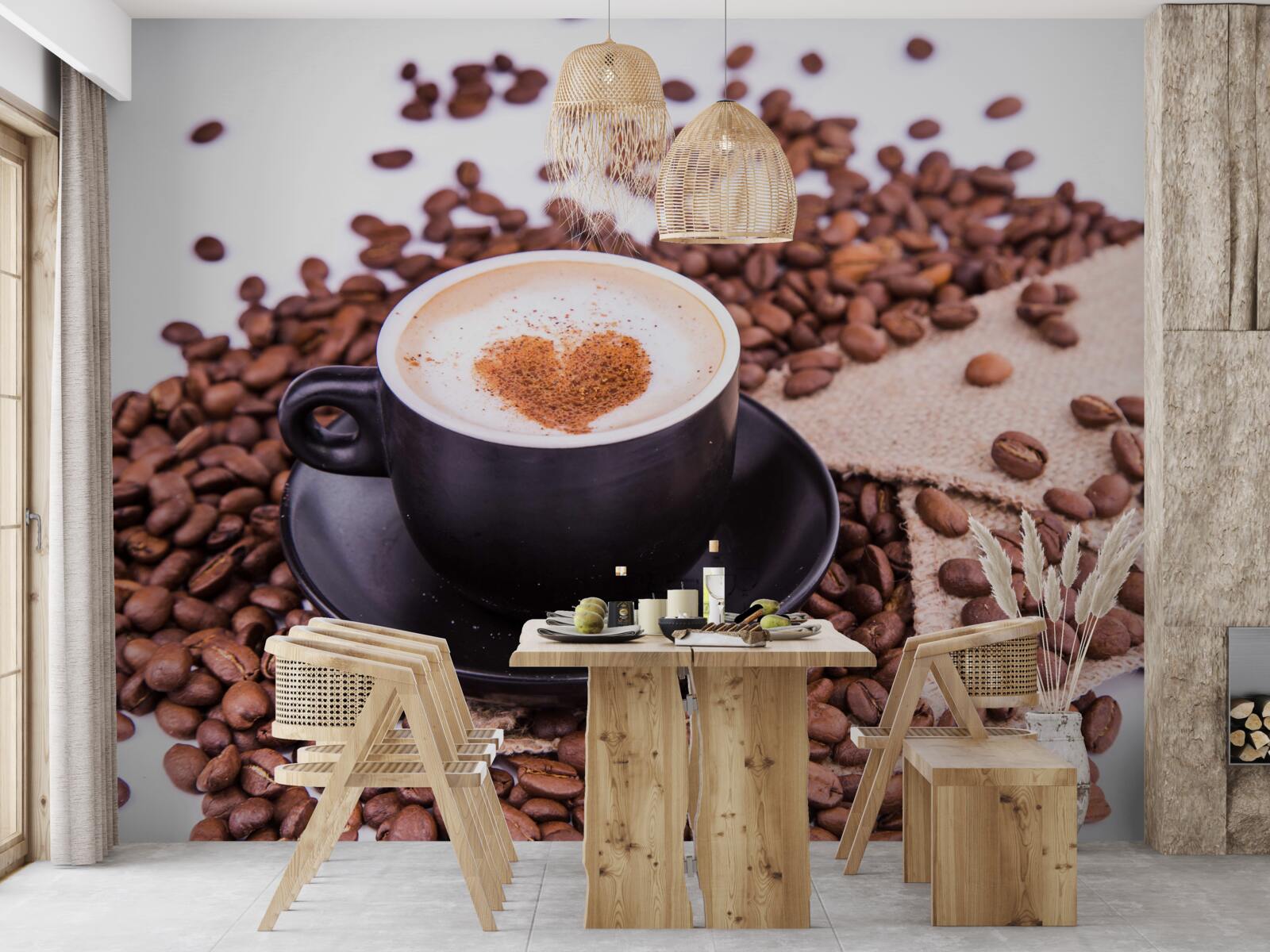 Papier peint une tasse de café bien préparée