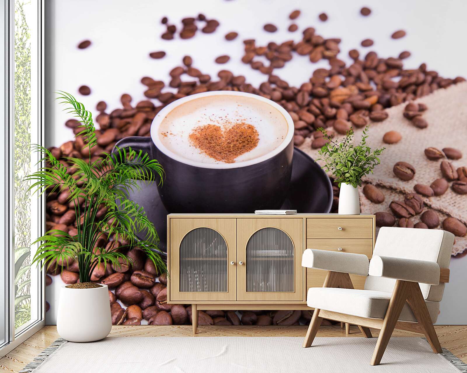 Papier peint une tasse de café bien préparée