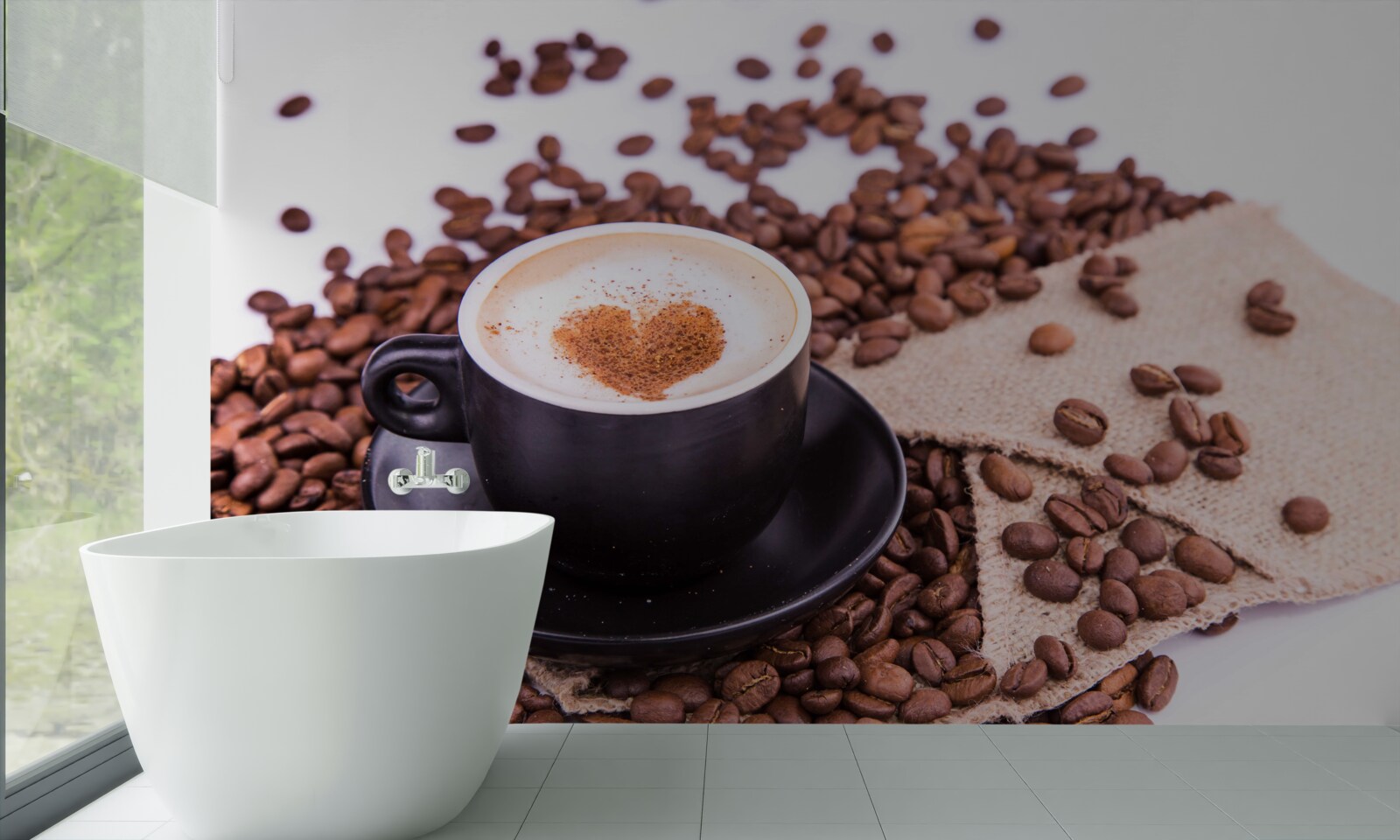 Papier peint une tasse de café bien préparée