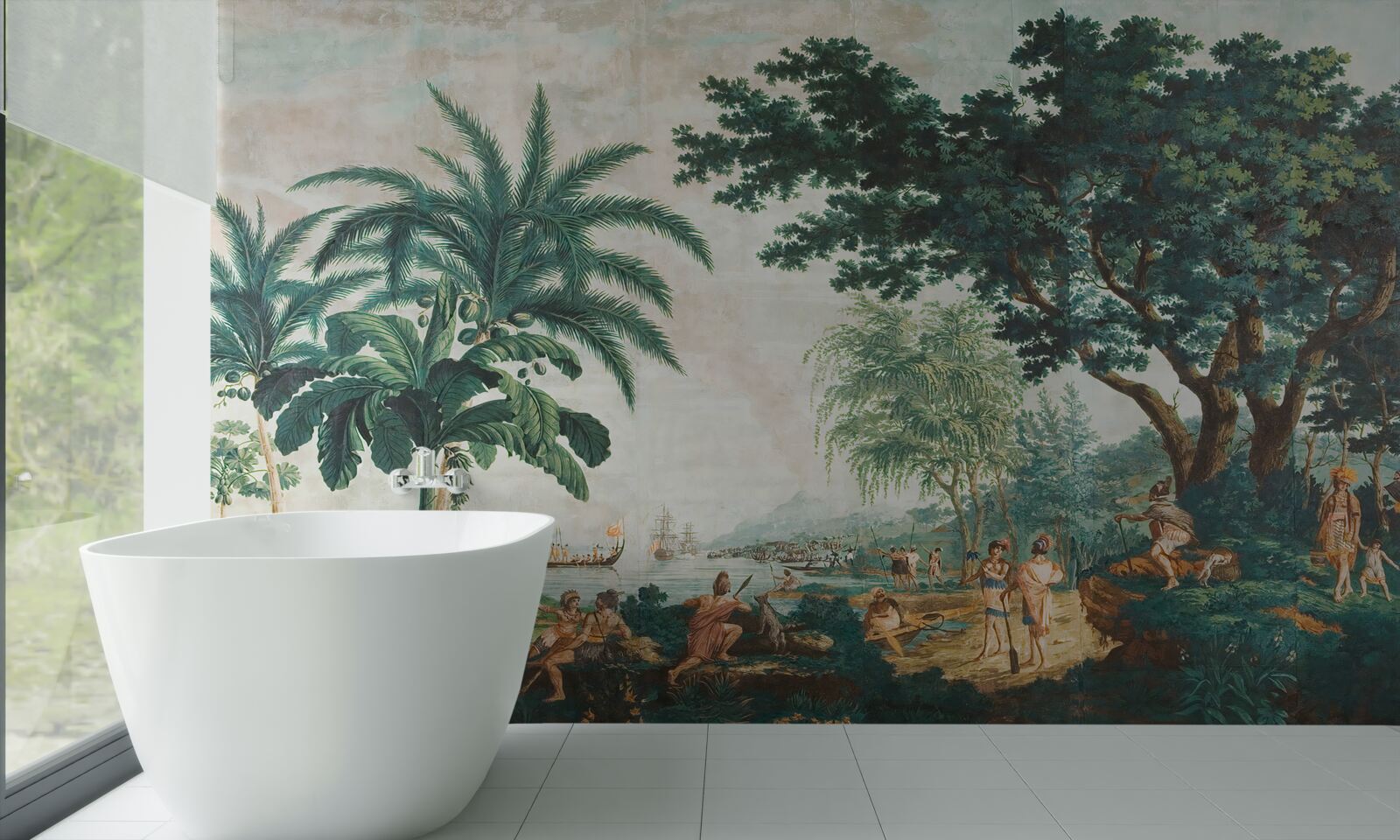 Papier peint les gens dans la jungle