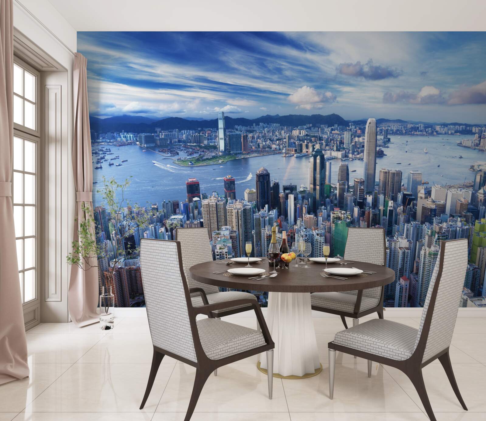 Papier peint une journée ensoleillée à shanghai